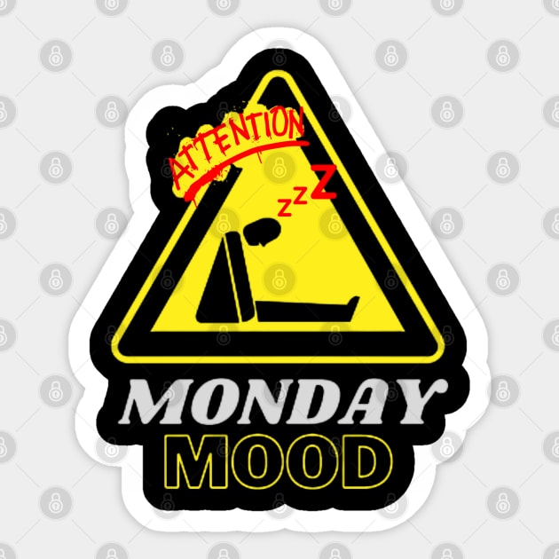 TERRIBLE MONDAY MOOD Sticker by Ideas Design